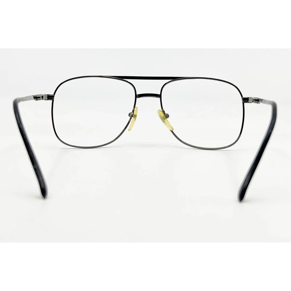 J&B Daniel Flex Gun Eyeglasses Mens Gunmetal Aviator Frames 56-18-140